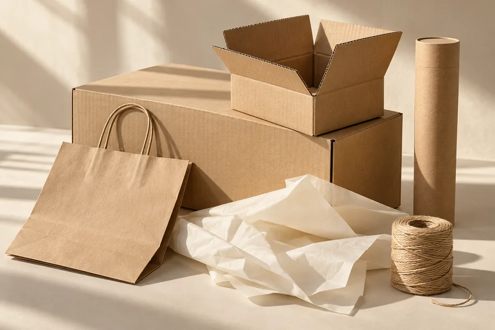 Kraft corrugated boxes, paper bags and protective paper packaging